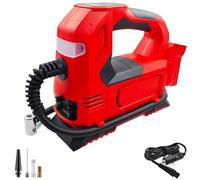 Gettimore Compresseur d'air sans fil 18 V-21 V compatible avec batteries au lithium MK, DeWalt, MW, 160 PSI 60 L/min, pompe à air numérique portable avec écran LCD et arrêt automatique C