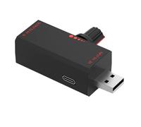 Gettimore Contrôleur de vitesse du ventilateur 5 W DC 5 V 2 A avec interrupteur, sortie Type-C et USB-A, contrôle inductif pour refroidissement de téléphone portable, tablette, téléphone - Noir