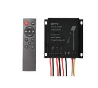 Gettimore Contrôleur solaire pour lampadaires 6 V-18 V Entrée à distance Minuterie 3,2 V Boost à 24 V 40 W Mode lumineux contrôlé Utilisation en extérieur
