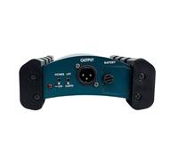 Gettimore Convertisseur d'impédance professionnel pour studio et utilisation en direct, boîtier en alliage d'aluminium, interface audio portable 20 x 17,7 x 6,6 cm