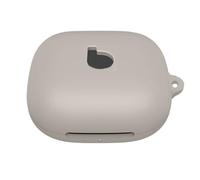 Gettimore Coque antichoc en silicone pour Beats Powerbeats Pro 2 avec mousqueton, ajustement personnalisé 88,4 x 70,1 x 40,2 mm, protection durable en noir/blanc/blanc cassé/rose/orange/violet