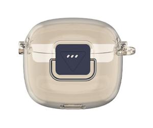 Gettimore Coque de protection en TPU transparent pour casque JBL Tune Flex 2 - Résistante aux chocs et aux chutes - Accessoire de voyage fin et léger - Gris transparent