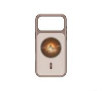 Gettimore Coque de téléphone à projection d'écran à monter soi-même, écran HD 1,85 po, charge inversée, Tpe magnétique avec alertes de notification pour les jeux (café)