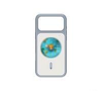 Gettimore Coque de téléphone à projection d'écran à monter soi-même, écran HD 1,85 po, charge inversée, Tpe magnétique avec alertes de notification pour les jeux (gris)