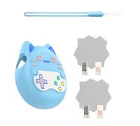 Gettimore Coque en silicone pour Tamagotchi Paradise avec film de protection d'écran et cordon de serrage, compatible avec le modèle de connexion de machine Pet - Bleu/violet/rose