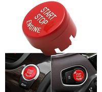 Gettimore Coque rouge pour bouton poussoir de démarrage et d'arrêt du moteur - Accessoire intérieur ABS compatible avec BMW F20 F21 F22 F23 F30 F31 F32 F33 F10 F12 F13 F01 F02 X1 X3 X4 X5 X6 Series