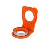 Gettimore Coupe-sandwich et scellant, machine à sandwichs sans croûte avec design d'étanchéité d'engrenage, de qualité alimentaire pour PP et pour repas scolaires en acier inoxydable (orange)