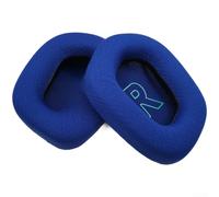 Gettimore Coussin d'oreille et bandeau de rechange pour casque de jeu Logitech G733 G335, cache-oreilles en tissu maille respirante avec clip sécurisé bleu (C)
