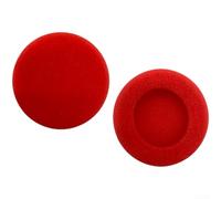 Gettimore Coussinets en cuir protéiné pour casque Koss Noir (rouge, 2 pièces)