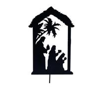 Gettimore Crèche de Noël - Piquets d'ombre - Mariages festifs - Affichage saisonnier - Décoration de Noël - Piquets de crèche - A