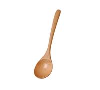 Gettimore Cuillère de cuisine à long manche en bois massif de 23 cm - Grand ustensile de soupe et de congé pour la cuisine
