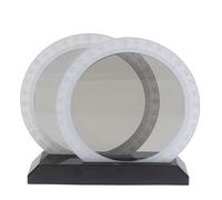 Gettimore Démonstrateur de polarisation optique avec plaque d'interférence pour les expériences d'optique physique des étudiants, 205 mm de diamètre, noir et blanc, noir et blanc
