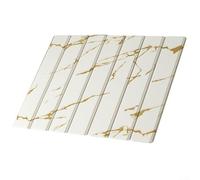 Gettimore Diatomaceous Earth Tapis de séchage pour vaisselle super absorbant 30 x 40 cm, tapis de comptoir de cuisine pliable, blanc