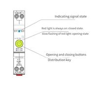 Gettimore Disjoncteur intelligent 40 A 1P AC230 V avec ZigBee, sans fonction de mesure, pour contrôle à distance par application et minuterie, pour haut-parleurs intelligents