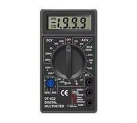 Gettimore DT832 Multimètre numérique à des fins éducatives et de réparation avec affichage numérique Mesure DC AC Tension Résistance Transistor diode