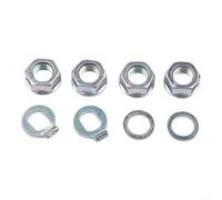 Gettimore E-for Bike en acier de 16 mm pour écrous de moteur et rondelles de sécurité 3000 W-12000 W pour moteurs arrière, bras de couple anti-desserrage, vélos électriques et scooters, argent (argent