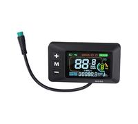 Gettimore Écran LCD GD02 pour scooter électrique 24 V-60 V avec écran LED intelligent, connecteurs étanches et fil central 5 broches, compatible avec le contrôleur de protocole de communication OMD n°