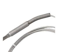 Gettimore EGT Sonde de température thermocouple type K 80 x 5 mm avec câble blindé en acier inoxydable à angle droit de 1 m pour mesure de -100 à 1250 °C