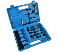 Gettimore Ensemble complet d'adaptateurs de remplissage d'huile de transmission automatique, 15 pièces durables avec boîte de rangement en alliage d'aluminium