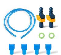 Gettimore Ensemble de buses de poche d'hydratation en silicone avec valve de contrôle du débit réglable et connecteur anti-fuite pour sac à eau pour cyclisme en plein air camping (B)