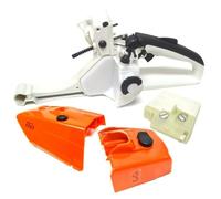 Gettimore Ensemble de poignée arrière avec boîtier de réservoir et couvercle de filtre à air pour tronçonneuse STIHL 026 MS 260, couvercle supérieur de carénage, bouchon de carburant