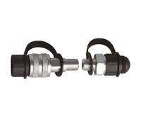 Gettimore Ensemble de raccords hydrauliques 1,5 et Zg3/8 mâles femelles rapides pour tuyaux d'huile haute pression, acier au carbone avec finition plaquée, port de 8 mm, résistance à la pression 70