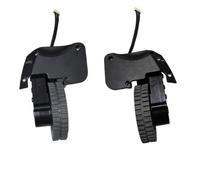 Gettimore Ensemble de roues gauche et droite de rechange pour aspirateur robot compatible avec Coredy R750 D400 R550 R500+ R600 R650, construction en plastique durable, mouvement fluide à faible bruit