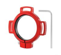 Gettimore Entretoise de manivelle en alliage d'aluminium pour DUB, ajusteur d'écart de pédalier pour rondelle 29 mm, axe 48,3 mm OD, 7,4 à 11,7 mm d'épaisseur pour pièce de réparation de vélo (B-rouge