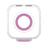 Gettimore Étui de protection élégant pour chargeur Oura Ring Gen4, coque en polycarbonate robuste, boîte de rangement compacte de 6,3 cm avec finition lisse, option de couleur rose (violet)