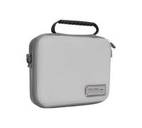 Gettimore Étui de transport de voyage pour DJI Osmo Action 5 Pro/Action 4, pochette de protection en nylon avec coque rigide, sac de rangement compact pour accessoires d'appareil photo, gris noir