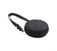 Gettimore Étui de voyage pour CD avec bandoulière | Coque rigide en EVA, protection contre les chutes, finition noire élégante, taille compacte de 16,8 cm, prête pour le voyage