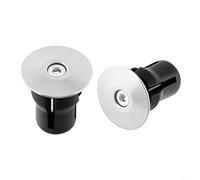 Gettimore Extrémité de guidon de vélo en alliage d'aluminium avec verrou d'expansion antidérapant pour vélo de route de 16 à 22,7 mm de diamètre intérieur, noir (argenté)