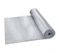 Gettimore Feuille d'aluminium double couche pour film d'isolation 3 x 0,6 m, barrière thermique réfléchissante pour toits de camping-car, portes de garage, protection contre la chaleur (3 x 0,6 m)