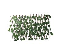 Gettimore Feuilles de lierre artificielles pour jardin, treillis extensible, clôture brise-vue pour intérieur et extérieur, vert