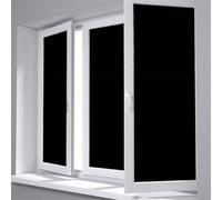 Gettimore Film électrostatique en PVC pour fenêtre de chambre à coucher, salon, cuisine, salle de bain et bureau - Noir mat - 30 cm x 1 m, 2 m, 3 m, 4 m