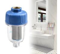 Gettimore Filtre Purificateur d'eau universel en PVC et acier inoxydable pour pommeau de douche et robinet de machine à laver, élimine les métaux lourds et le chlore pour protéger la peau et les