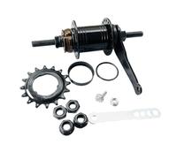 Gettimore Frein à rétropédalage arrière 32H/36H pour moyeu fixe et vélos à vitesse unique Roue libre 18T, pour acier inoxydable, 110 mm, essieu de 170 mm