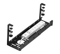 Gettimore Gaine de câbles rétractable pour gestion des câbles, longueur réglable de 305 à 535 cm, sans perçage, avec coussinets souples, construction métallique, hauteur 19 cm, compatible avec la