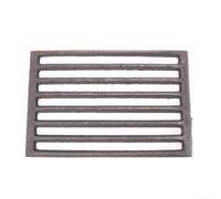 Gettimore Grille carrée en fonte pour cheminée, pièce de rechange avec circulation de l'air optimisée et gestion efficace du carburant, placement sécurisé du bois pour une meilleure combustion, noire