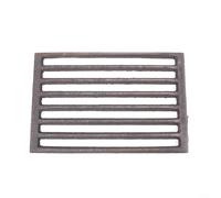 Gettimore Grille carrée en fonte pour cheminée, pièce de rechange avec circulation de l'air optimisée et gestion efficace du carburant, placement sécurisé du bois pour une meilleure combustion, noire