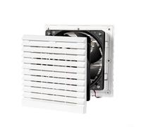 Gettimore Grille d'aération latérale blanche pour ventilateur d'échappement de camping-car 150 mm, 12 V 24 V à persiennes pour caravane pour camion remorque refroidissement