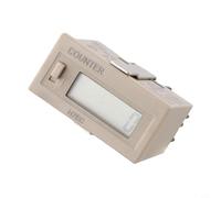 Gettimore H7EC-BLM Compteur de poinçons électronique à 6 chiffres et minuteur accumulé Marche/Arrêt, DC 6-36V/AC 110-220V, Blanc