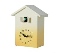 Gettimore Horloge à coucou décorative avec chronométrage précis, carillon horaire et style conte de fées (jaune)