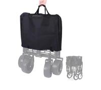 Gettimore Housse de chariot pliable en tissu Oxford 210D pour chariot de jardin extérieur, protection contre la poussière, 55,9 x 43,2 x 10,2 cm, noir