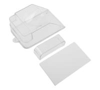 Gettimore Housse de sonnette d'extérieur pour sonnette sans fil, boîtier en polycarbonate étanche, 111 x 63 x 52 mm, protection contre la pluie, la neige, la poussière, zone autocollante incluse