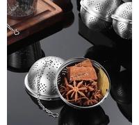 Gettimore Infuseur à thé en maille avec chaîne en acier inoxydable 304 - Filtre fin pour thé en vrac, boule d'épices - 6,5/7,5/8,5/9,5/11 cm
