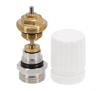 Gettimore Insert de valve pour distributeur de circuit de chauffage dans les systèmes de plancher radiant Filetage G1/2xG3/4 avec laiton et ABS pour une stabilité opérationnelle