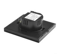 Gettimore Interrupteur intelligent WiFi tactile pour chauffage à immersion et chaudière à gaz, moniteur de puissance 20 A avec application et commande vocale, compatible avec Smart Life, blanc/noir