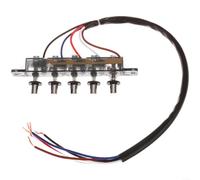 Gettimore Interrupteur mécanique à l'ancienne 5 positions pour hotte de cuisinière pour pièce de rechange simple ABS noir