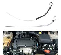 Gettimore Jauge d'huile moteur pour Chevrolet SBC 283 327 350 400, jauge en métal de 48,3 cm pour moteurs SBC 1955-1979, noir argenté compatible avec Chevrolet Small Block